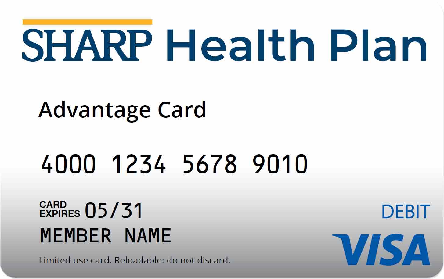 Sharp Health Plan Direct Advantage over-the-counter flex card