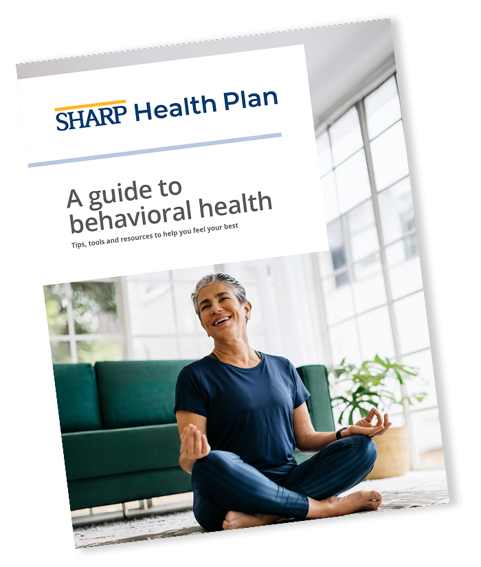 Sharp Health Plan - Behavioral Health Guide cover