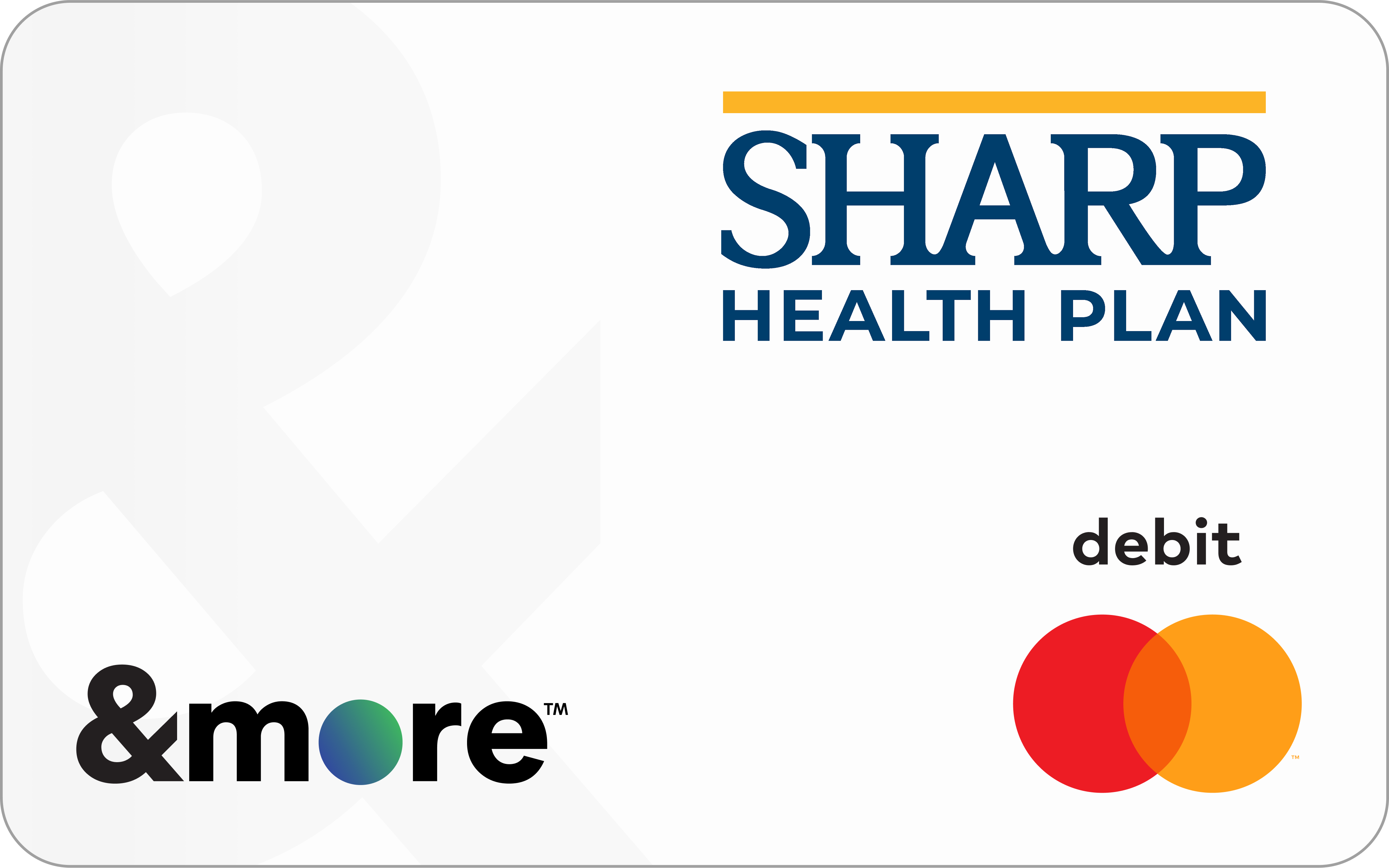 Sharp Health Plan &more over-the-counter benefit card