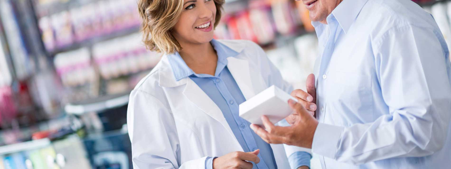 Pharmacy - pharmacist helping man